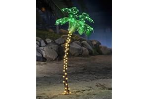 Lightshare 5FT Artificial Lighted Palm Tree, 56LED Lights, Decoration for Home,Party, Christmas, Nativity, Outside Patio