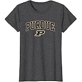 Purdue Boilermakers Womens Arch Over Dark Heather T-Shirt