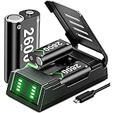 Rechargeable Battery Pack for Xbox One/S/X/Series X|S, VOYEE 3x2600 mAh Xbox One Controller Battery Pack with Charging Statio