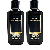 Bath and Body Works 2 Pack Men's Collection 2 in 1 Hair and Body Wash NOIR.