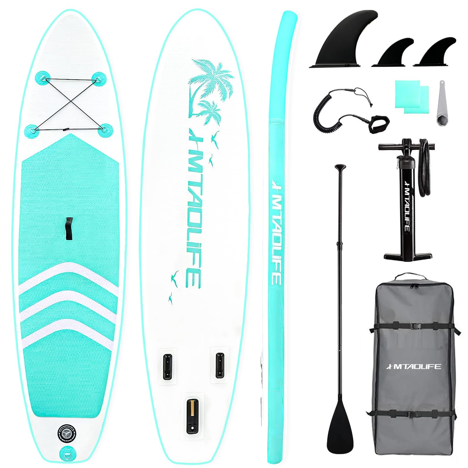 Photo 1 of Hmtaolife Inflatable Stand Up Paddle Board, Inflatable SUP with Paddle Board Accessories, Non-Slip Comfort Deck for Youth and Adults