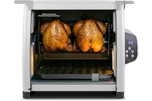 Ronco 6000 Platinum Series Rotisserie Oven, Digital Display, 12-Pound Capacity, Auto Shutoff, Includes Rotisserie Spit, Multi