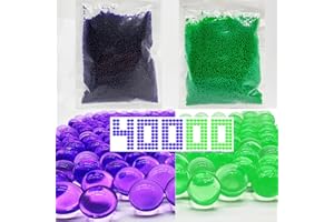 DORTRUE Gel Balls Blaster Ammo Splat r Ball Refill 7-8 mm,2 Packs,40,000 Pieces Orby Blasters Rounds Gel Splatter Blaster Refill, for Ages 14+