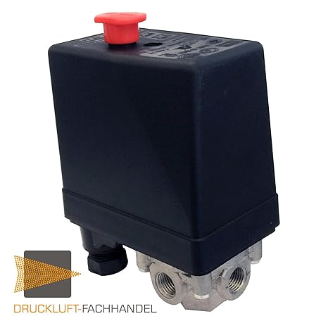 NEMA Druckschalter 400V bis 12 bar DF10116 für Kompressoren Typ 400V PES 12 mit Entlastungsventil