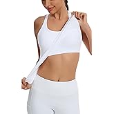 DINNAPE Workout Tank Tops for Women with Built in Bra,Sleeveless Seamless Racerback Athletic Shirts Gym Tank Tops for Running