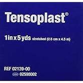 TENSOPLAST Tan 1" ELASTIC ADHESIVE BANDAGE 1" -One Individual Roll Each