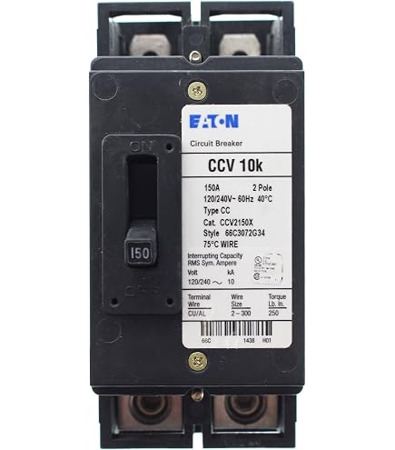 Cutler Hammer CC2150 Circuit Breaker - 2-Pole, 150 Amp, 240 VAC, 10kA Interrupt Rating - View #6