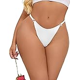 ohyeah Sexy G-String Thongs Panties for Women Cotton Crotch Cheeky Underwear Low Rise Tanga T-Back Micro Thong Bikini Panties