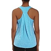 Muzniuer Womens Workout Tops Yoga Tank Tops-Sleeveless Exercise Athletic Gym Sport Shirts Racerback Tank Tops