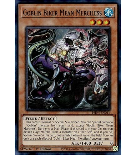 Amazon.com: YU-GI-OH! Goblin Biker Big Gabonga - PHNI-EN047 - Secret Rare