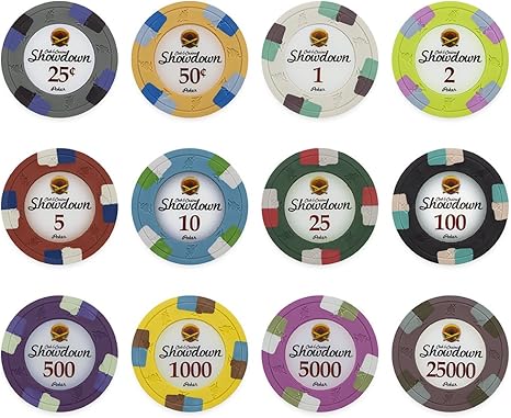 Showdown club poker chips game