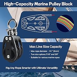 RiaYer 50mm Double Sheave Fixed Head Sailing