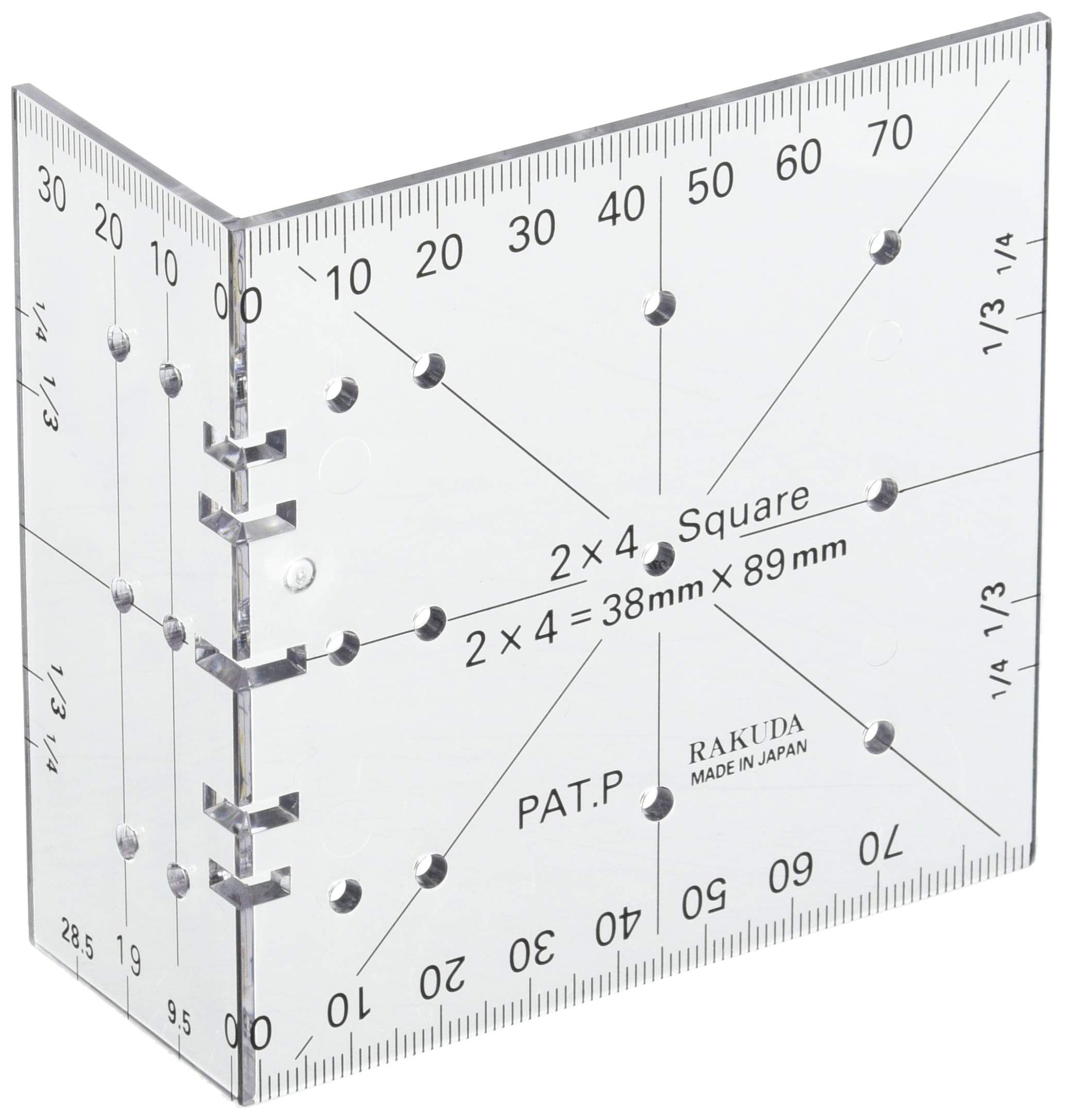清水製作所 ラクダ ツーバイフォー定規 ポリカーボネート (PC)商品画像