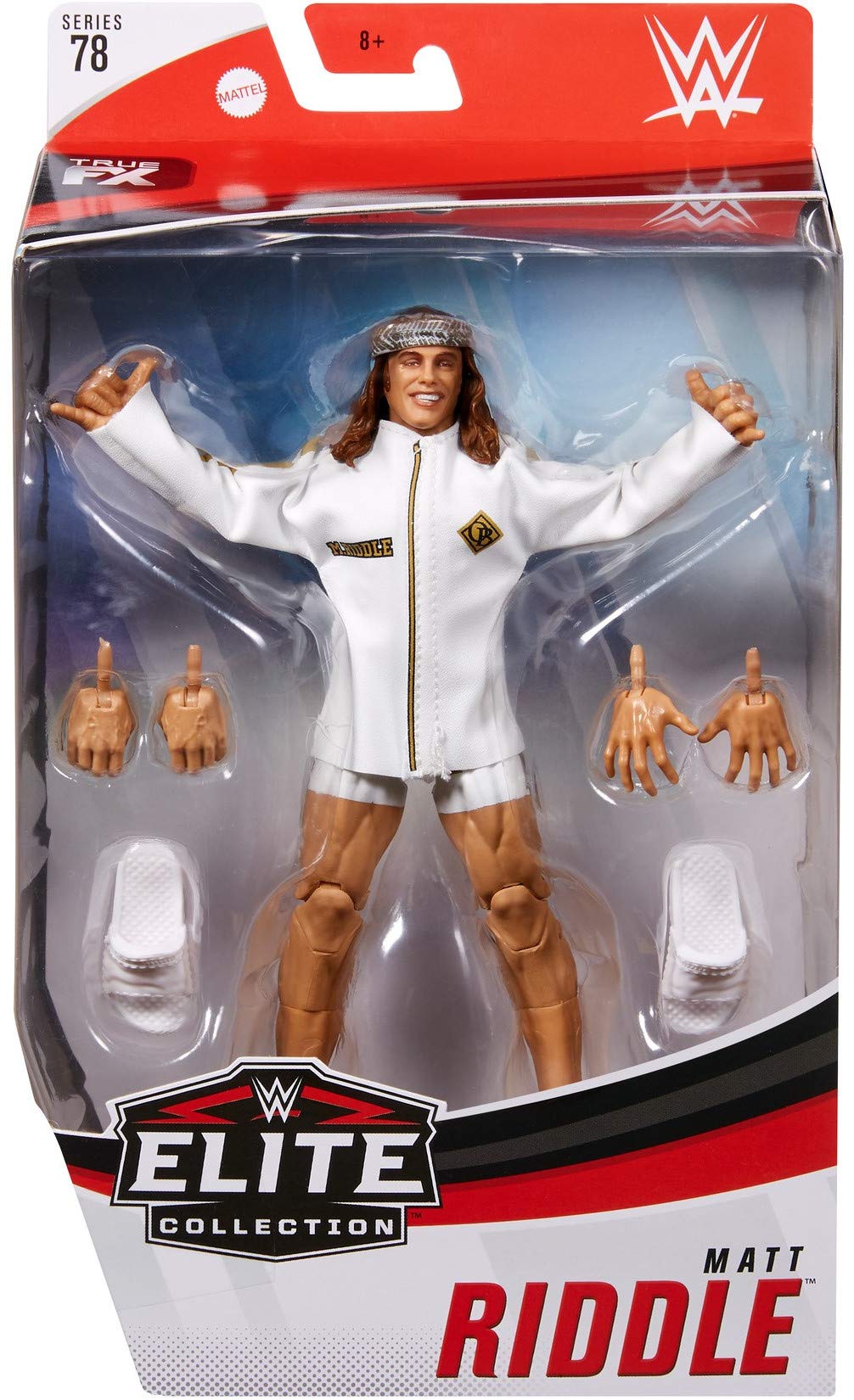 thumbnail image 2 of WWE Drake Maverick Elite Series Action Figure #78 - Deluxe 6-Inch Collectible With Ring Gear 2 of 9