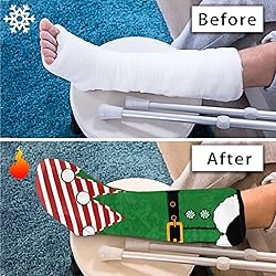 LedBack Christmas Cast Cover for Foot and Leg Santa