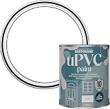 Rust-Oleum Satin uPVC Door Window Paint Cotton White 750ml Weather Resistant