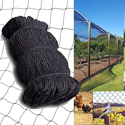 compath red de malla para pajaros 15 pies x 29 pies malla de 1 0 in nailon para plantas de jardin y frutas malla para aves de corral plumas de