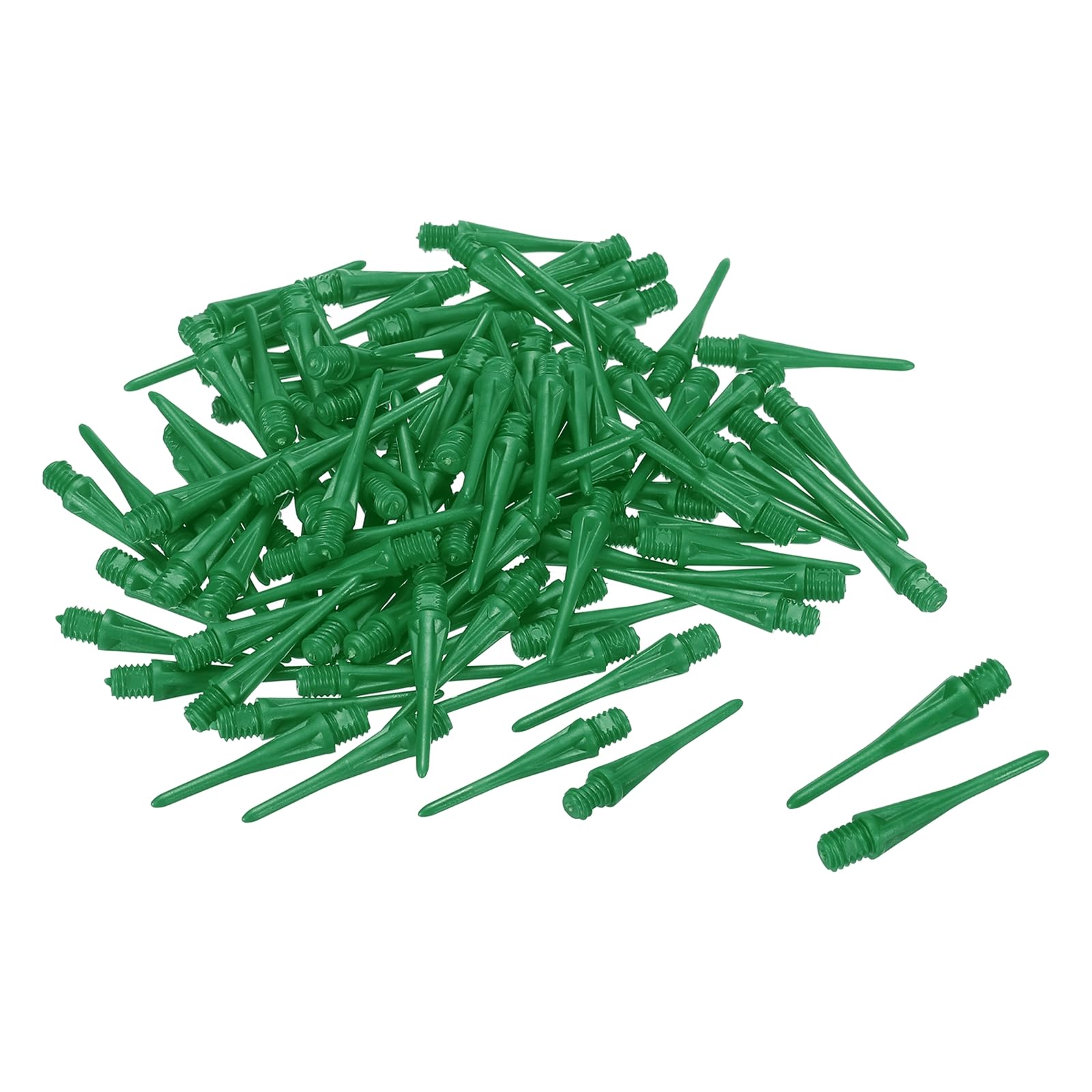 PATIKIL Plastic Dart Tips, 60 Pack 2BA Thread Soft Dart Tips Replacement Plastic Tip Soft Tip Dart Accessories, Green