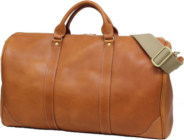 Amazon Porco Rosso ソフトトラベルボストンバッグl オリジナル栃木レザー 日本製 本革 受注生産 キャメル ボストンバッグ