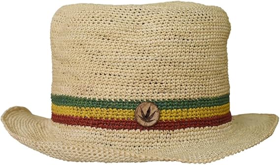 Amazon Co Jp エクアンディーノ Ecua Andino パナマハット ヒッピー レゲエ メンズ レディース つば短 S 服 ファッション小物