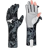 KastKing Sol Armis Pro Full Finger UPF50+Fishing Gloves Men Women | Quick-Dry, Cooling, Lightweight &amp; Breathable, Full Finger Sun Protection Gloves Men Women