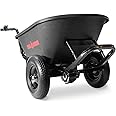 Chore Warrior Electric Powered Wheelbarrow 350 LBS Capacity and 6 Cu FT Poly Tray 8 Hour Battery Life