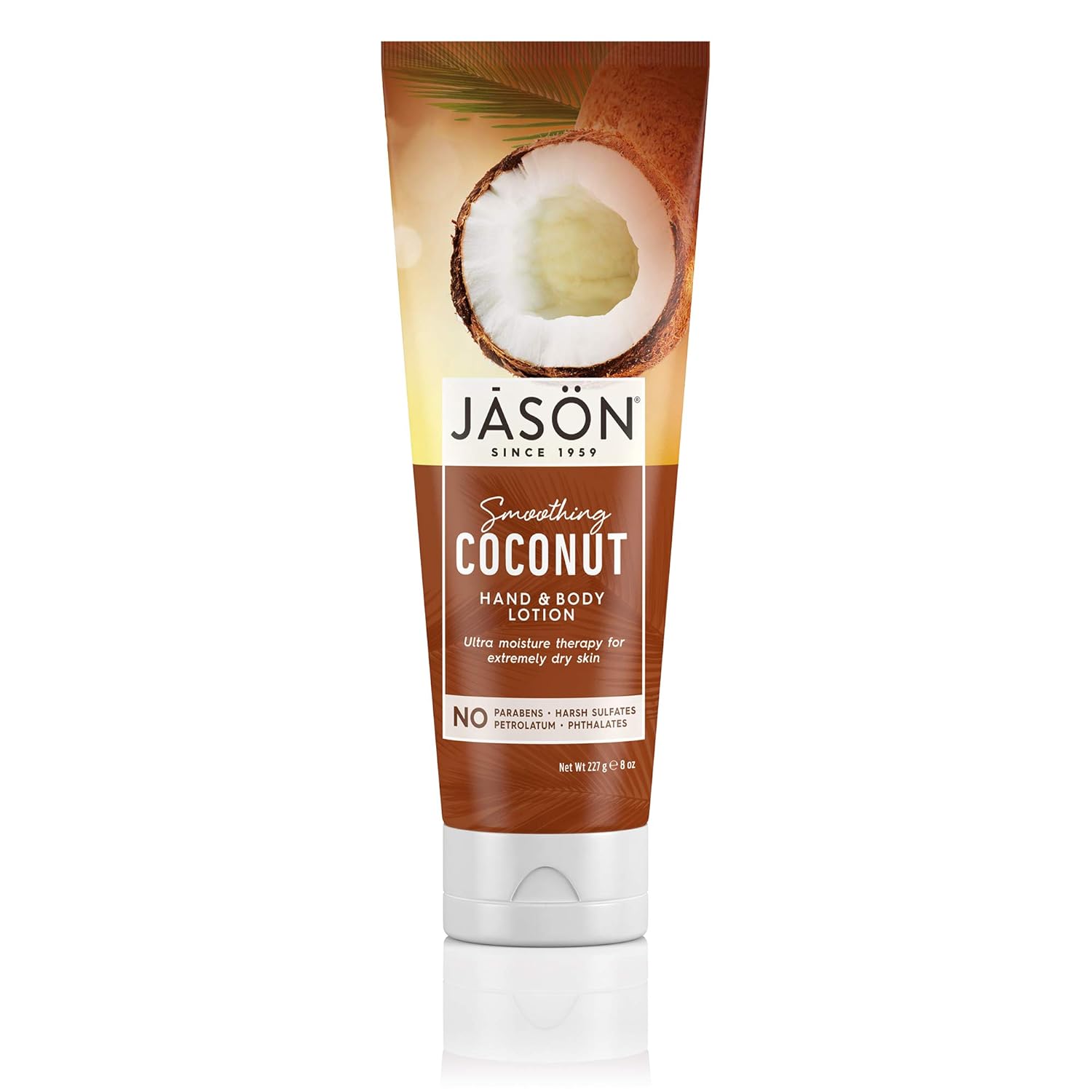 JASON Smoothing Coconut Hand and Body Lotion, 8 Ounce Bottle