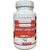 Vadik Herbs Certified Organic Bhumy Amalaki (Phyllanthus amarus) Powder 100 Vegicaps