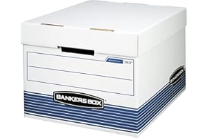 Bankers Box 20-Pack Medium Duty File Storage Boxes with Lids, FastFold Assembly, Letter/Legal, STOR/FILE, (0076315)