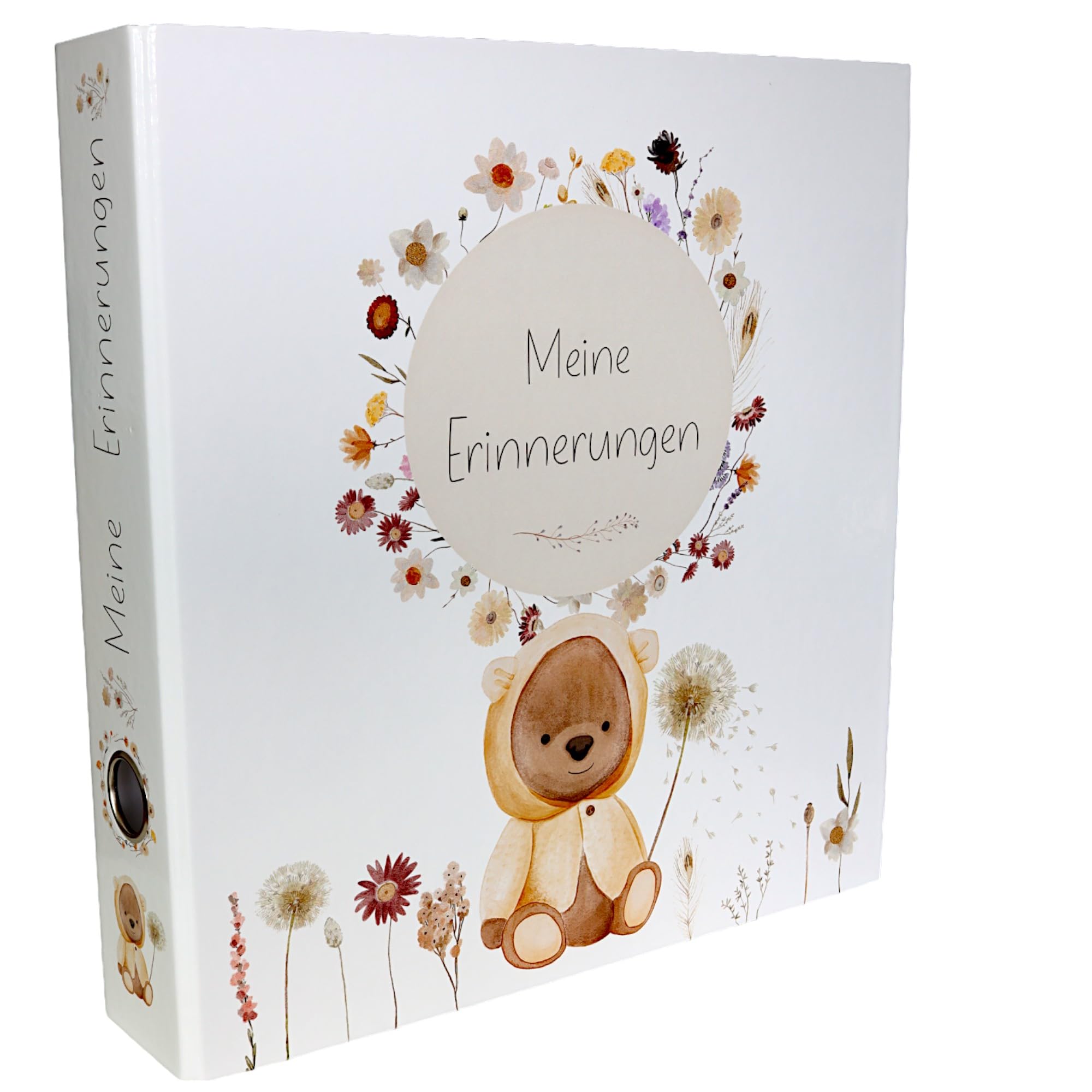 OLGS Collection Folder My Memories | Children's Memory Folder, Nursery Folder, Nursery Time | Nursery Folder, School, Ring Binder, DIN A4 - Giraffe, Cloud, Stars
