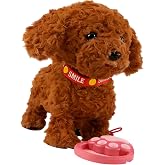 YUGSHNKFC Puppy Robot Realistic Dog | Interactive Robotic Puppy that Walks, Barks, &amp; Learns to Speak | Multi-Functional with 8 Built-in Music &amp; Electric Licking