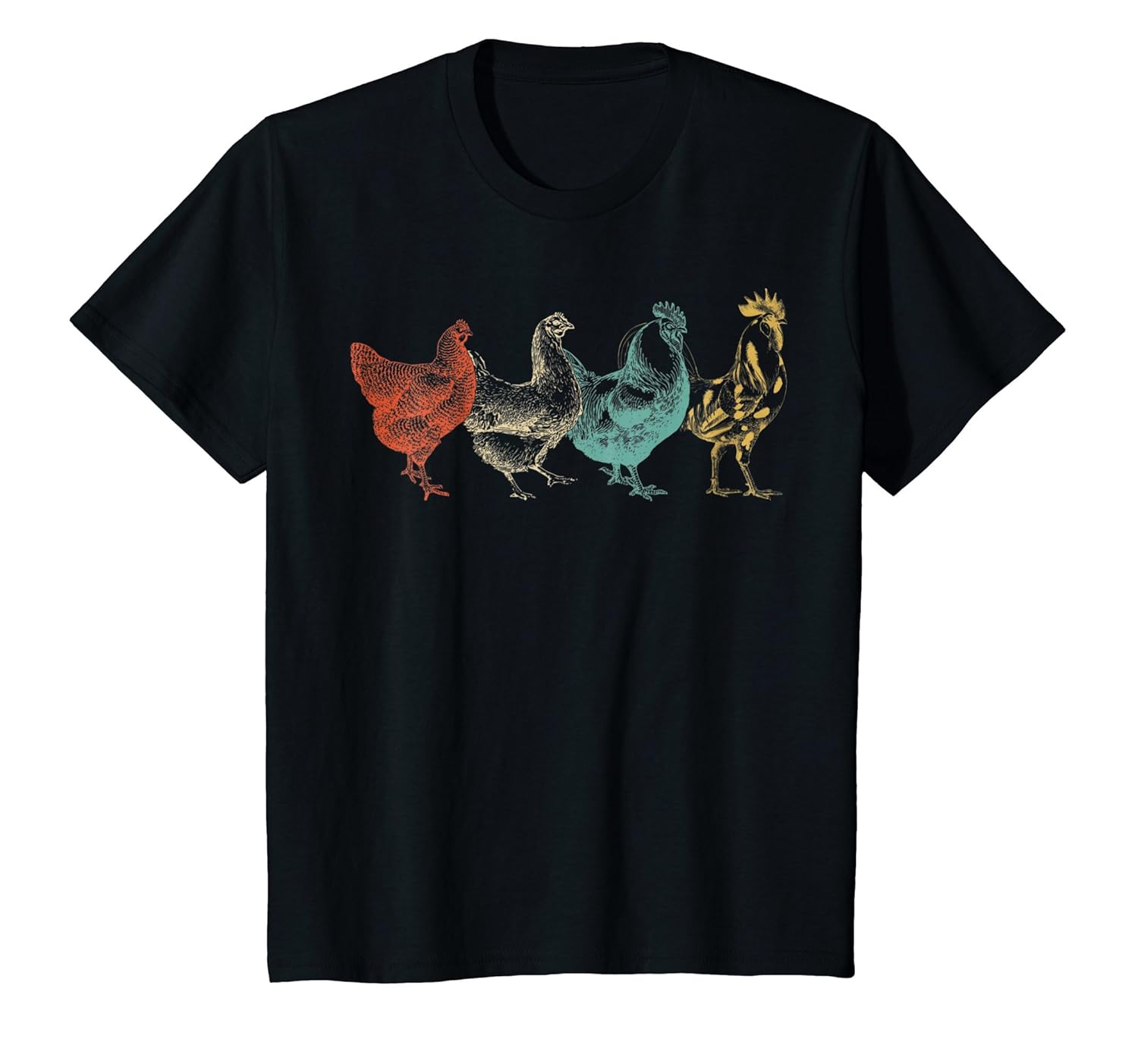 Chicken Vintage T Shirt Funny Farm Poultry Farmer Gifts Tees Teehay