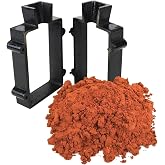 Sand Casting Set with 5 Lbs Petrobond Quick Cast Sand Casting Clay and Cast Iron Mold Flask Frame Melt Pour Metals
