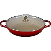 Le Creuset of America Enameled Cast Iron Buffet Casserole with Glass Lid, 3 1/2 quart, Cherry