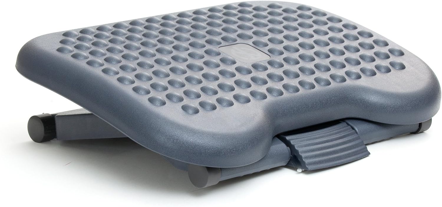 Mind Reader Comfy Rest, Ergonomic Foot, Pressure Relief for Comfort, Back, and Body, 3 Height, Black: Industrial & Scientific