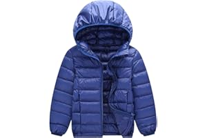 Happy Cherry Kids Girls Boys Lightweight Puffer Jacket Toddler Winter Hooded Coat