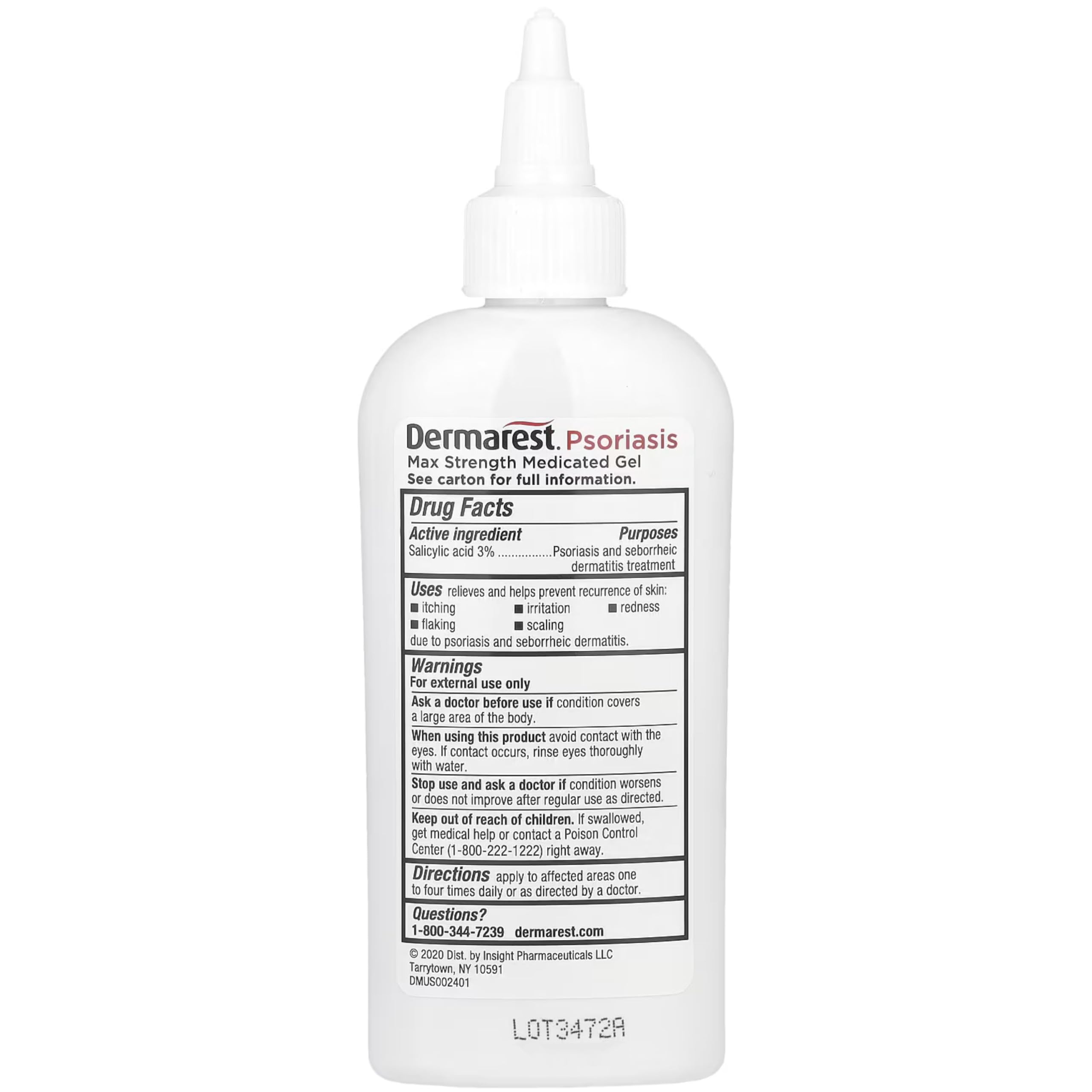 Dermarest Psoriasis Medicated Treatment Gel, 4 oz