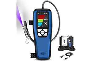 APRVTIO Refrigerant & Combustible Gas Leak Detector HVAC, ALD-200 Freon Leak Detector Halogen Leak Detector Rechargeable 3000mAh Battery 16-Inch Sensor Probes with Loud Alarm for R134A R410A R22 A2L R454B