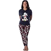 DC Comics Womans' Harley Quinn Mad Love 2 Piece Pajama Set Jogger