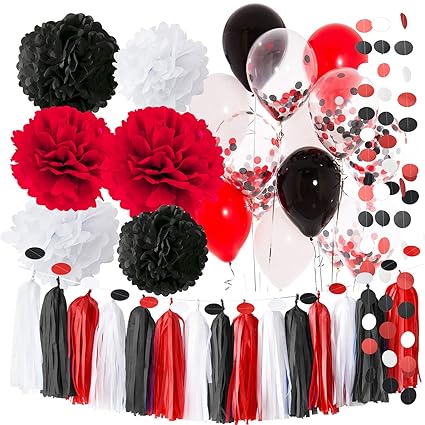 Amazon Com Pirate Party Minnie Mouse Party Supplies White Black Red