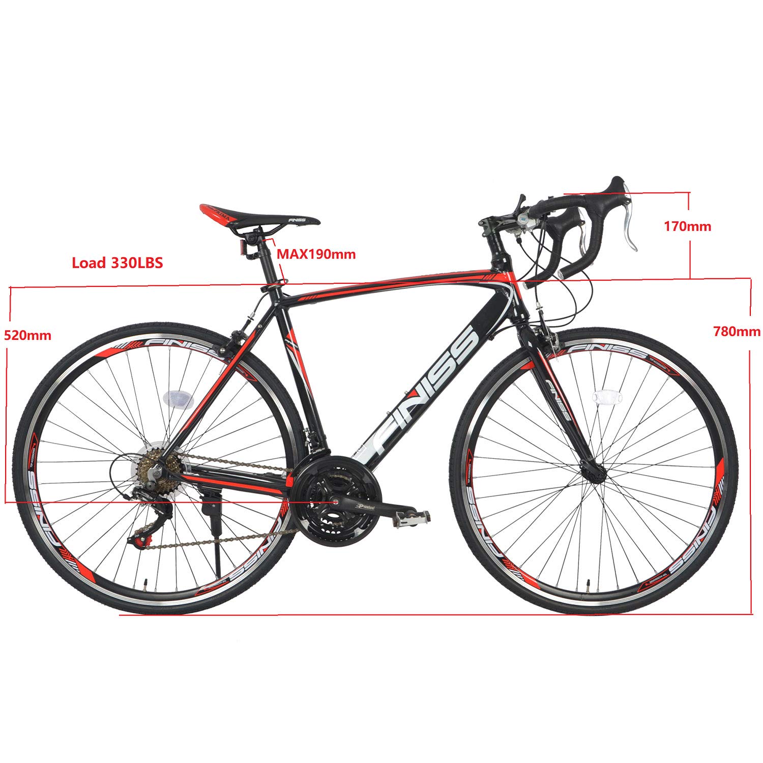 merax finiss aluminum 21 speed 700c road bike racing bicycle