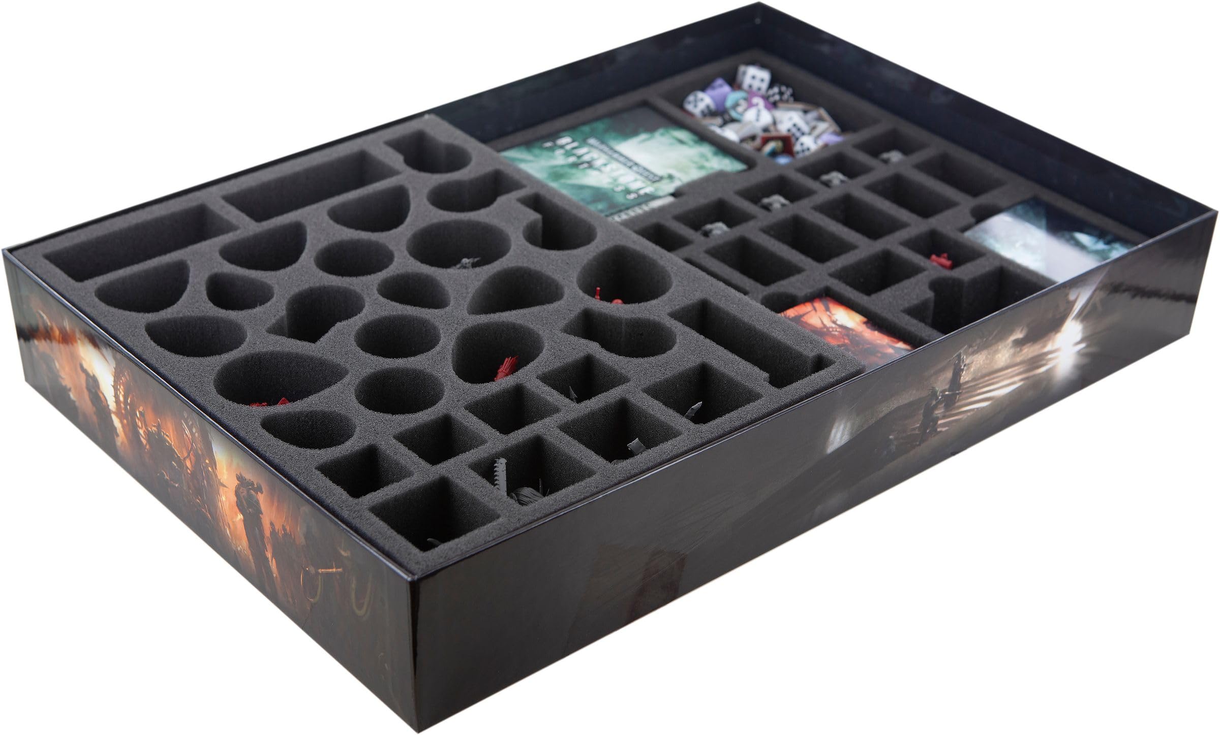 Feldherr foam tray set compatible with Warhammer Quest: Blackstone Fortress board game box