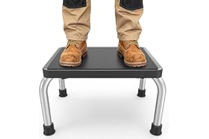 Loyoda Step Stool with Anti-Slip Platform & Feet, Widely Use Foot Stool for Bedroom Kitchen Bathroom, Heavy Duty Step Stool Holds up to 350 lbs