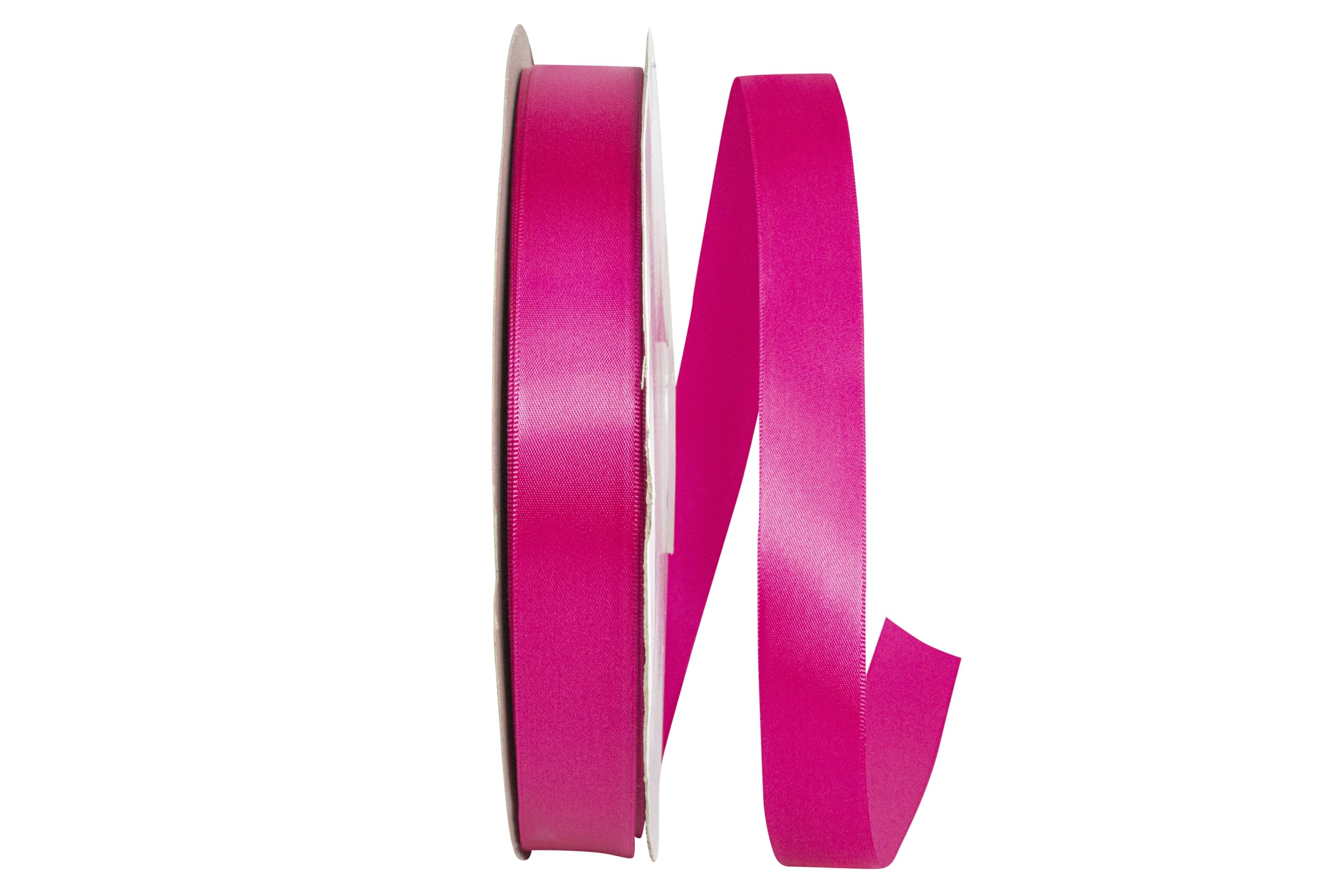 Reliant Ribbon 4950-963-05C Double Face Satin - Dfs Band, Azalea, 7/8 Inch x 100 Yards