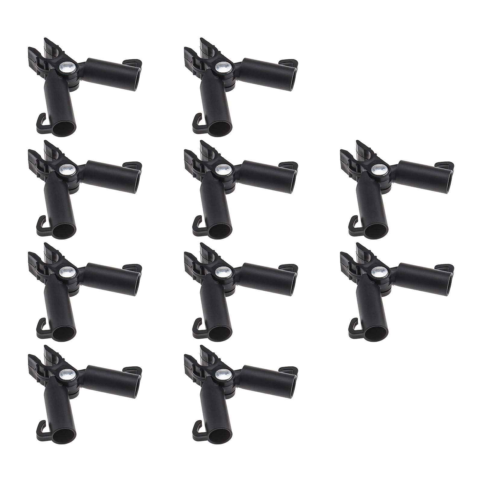 OTOTEC 10Pcs Plant Trellis Cane Support Connector, Climbing Vine Rattan Stake Clip for Garden Orchard Tomato Cage (16mm)