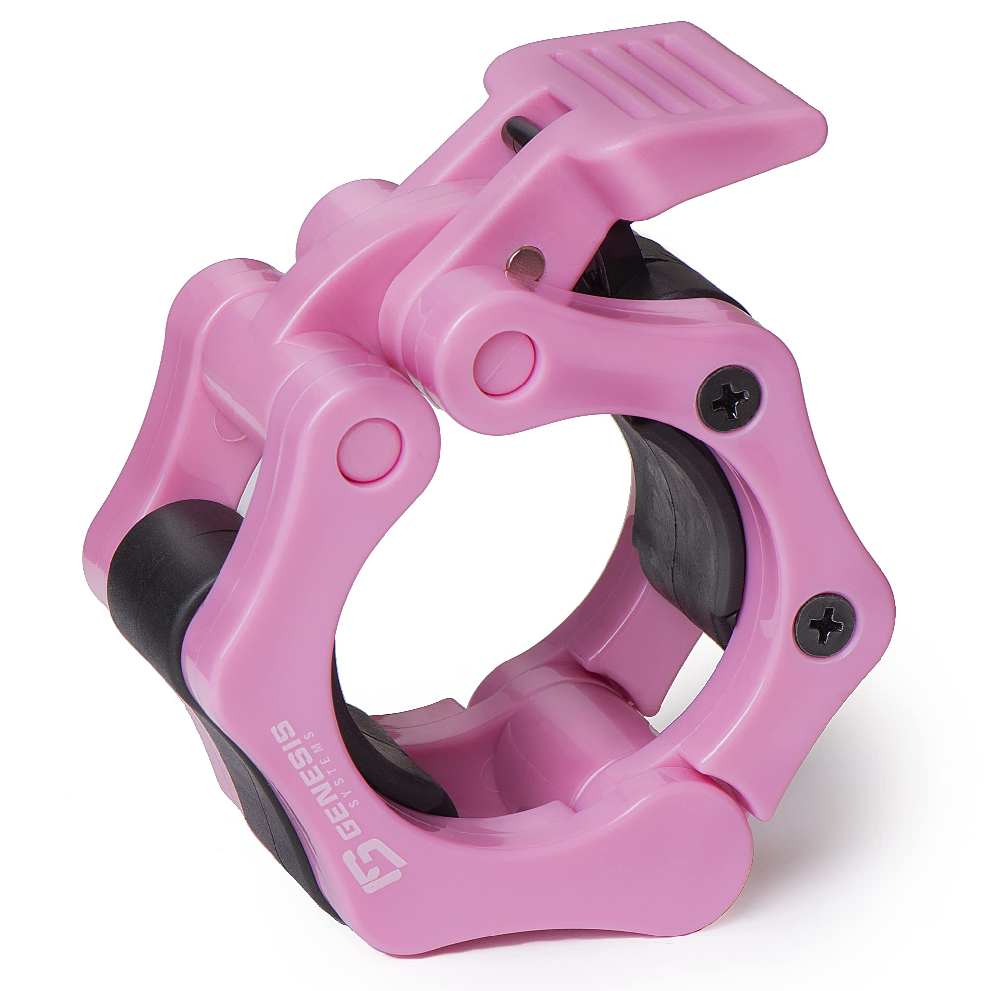 GENESIS SYSTEMS Olympic Barbell Clips 2 Inch Barbell Clamps Bar Collars Weight Quick Release - for Weightlifting