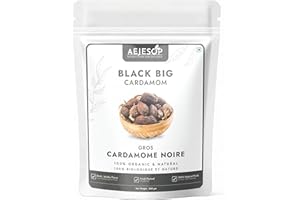 AEJESOP Black Cardamom Whole, Cardamom Big,7oz(200g)