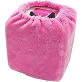 LeoTube Plush Cover for Toniebox/Toniebox 2 Audio Player Starter Set, Protective Sleeve Case Compatible with Tonie Box, Story Telling Toys Accessory (Case Only) (Pink)