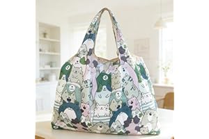 Large Capacity Tote Bag, Portable Reusable Shopping Bag for Grocery and Storage, Lightweight Outdoor Foldable Handbag, Machin