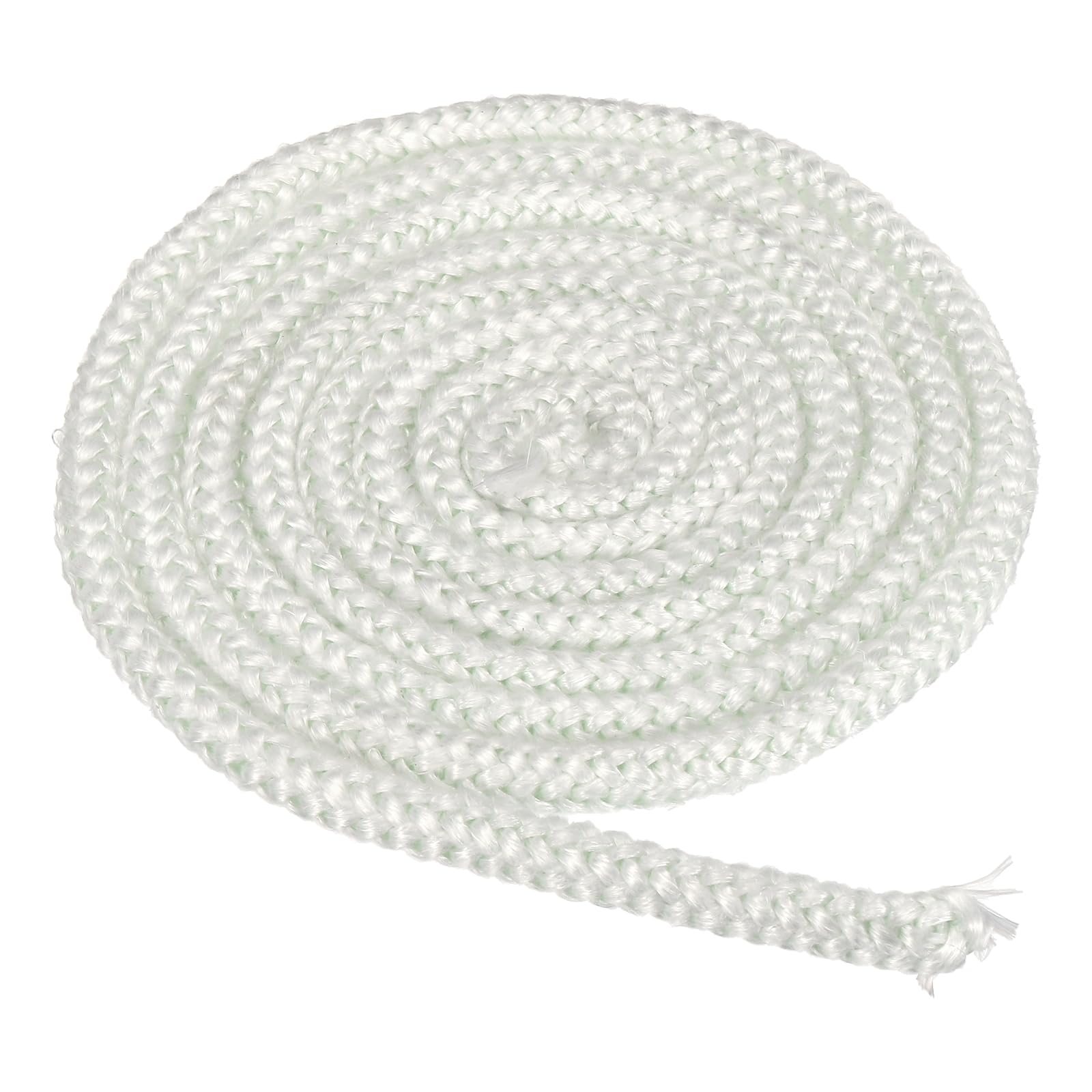 PATIKIL 1/2"x 118" Wood Stove Gasket, Fiberglass Round High-Temperature Resistance Seal Rope Replacement for Stoves Fireplace Door, White